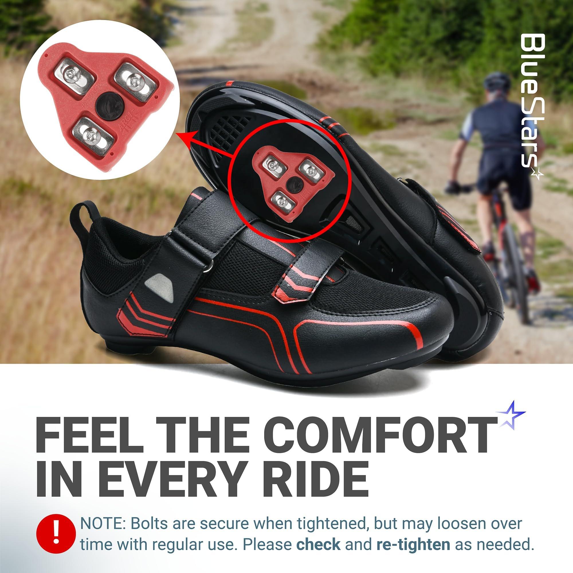 [Lifetime Warranty] Bike Cleats for Look Delta System and Peloton Bike Pedals - 9-Degree Float Cleat for Cycling Shoes - Pack of 2 image 5