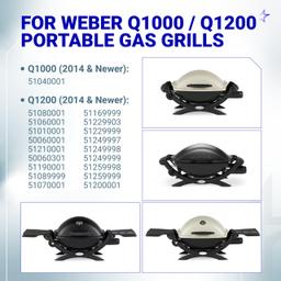 [Lifetime Warranty] [CSA Certified] 64866 Weber Gas Grill Valve Regulator - Fit Q1000 Q1200, Control Valve Regulator for Weber thumbnail 2