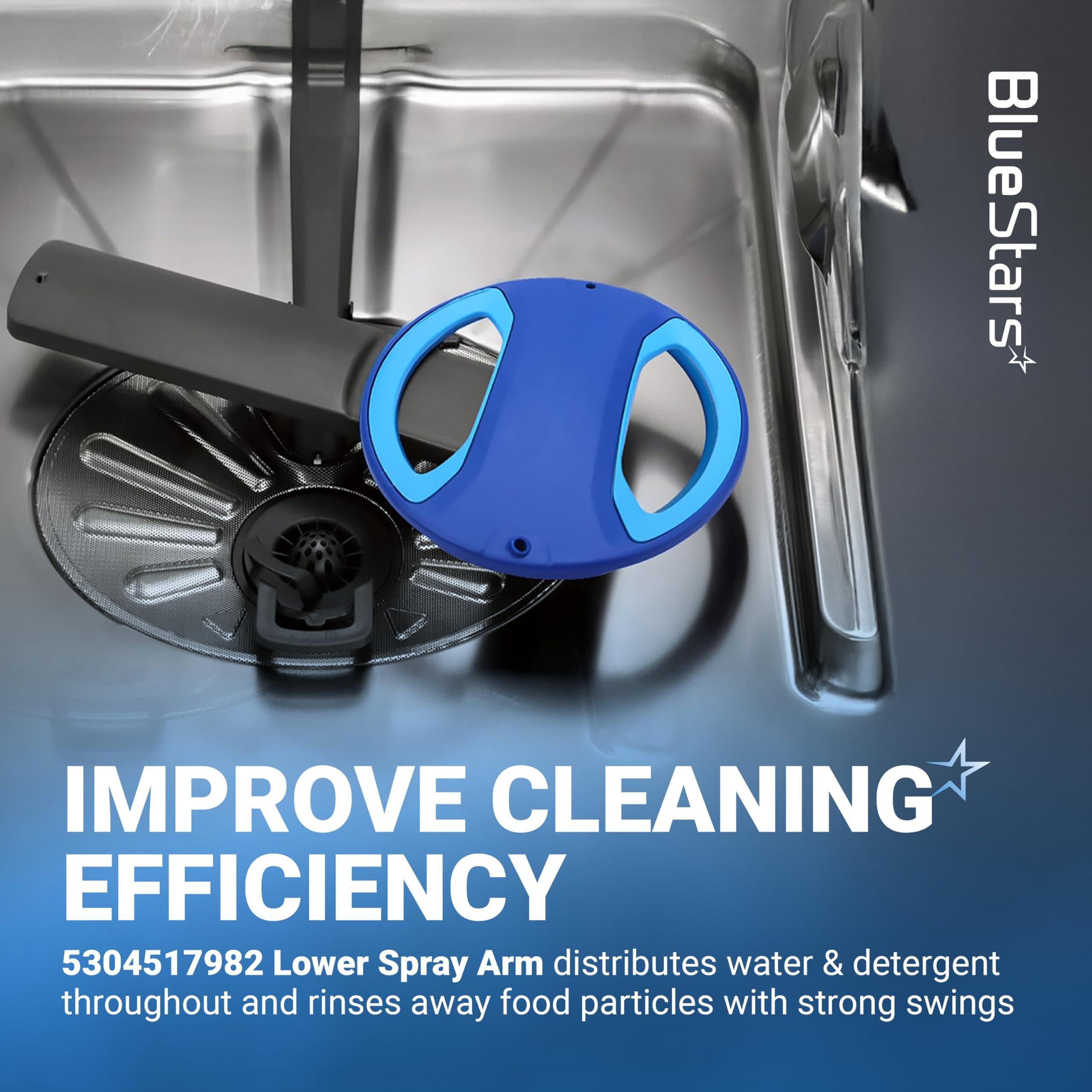 [Lifetime Warranty] 5304517982 Dishwasher Lower Spray Arm - Compatible with Frigidaire Dishwashers FGID2468UD0A FGIP2468UF0A FGID2468UD2A - Replaces AP6886145, PS12717897, EAP12717897, PD00060848 image 1