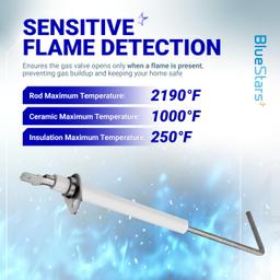 [Lifetime Warranty] 69W43 Furnace Flame Sensor - Pack of 2 thumbnail 3