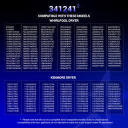 [Lifetime Warranty] 341241 Dryer Drum Belt - Compatible with Whirlpool Kenmore Dryers - Replaces 8066065 AP2946843 W10127457 PS346995 14210003 31531589 31001026 3394651 529597 - Pack of 2 thumbnail 6