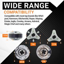 [Lifetime Warranty] 285785 Washer Clutch Assembly Kit & 285753A Motor Coupling - Fit for Whirlpool Kenmore Washers - Replaces 285331 3351342 3946794 3951311 AP3094537 thumbnail 1