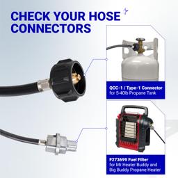 [Lifetime Warranty] Propane Fuel Filter F273699 with 6FT Hose [CSA Certified] thumbnail 3