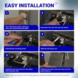 [Lifetime Warranty] 69W43 Furnace Flame Sensor - Pack of 2 thumbnail 5
