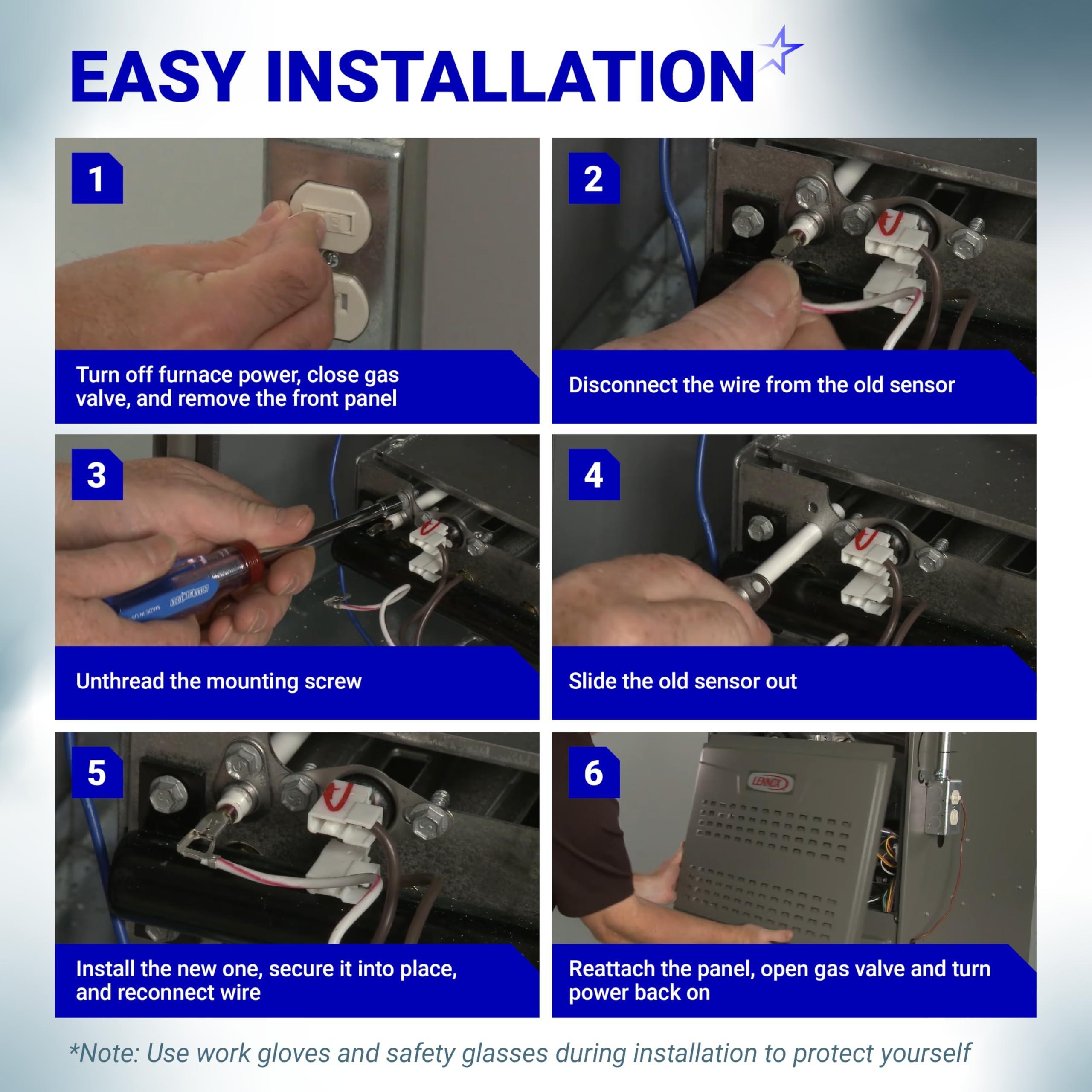 [Lifetime Warranty] 69W43 Furnace Flame Sensor - Pack of 2 image 5