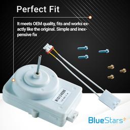 [Lifetime Warranty] W10124096 Refrigerator Condenser Fan Motor Kit - Compatible with Whirlpool, Kenmore & Maytag Refrigerators - Replaces AP4318657 2188538 2188727 2188732 2188891 thumbnail 2