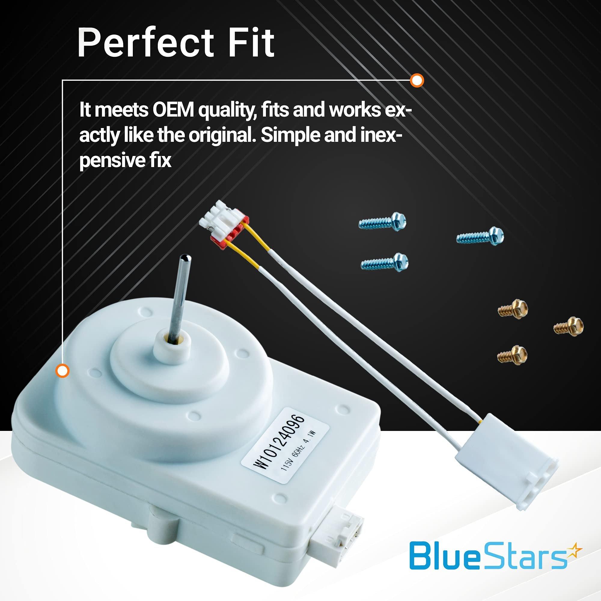 [Lifetime Warranty] W10124096 Refrigerator Condenser Fan Motor Kit - Compatible with Whirlpool, Kenmore & Maytag Refrigerators - Replaces AP4318657 2188538 2188727 2188732 2188891 image 2