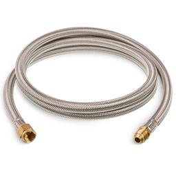 [Lifetime Warranty] 6 Feet Propane Hose Extension with 3/8" Female Flare x 3/8" Male Flare - Stainless Steel Braided Propane Tank Gas Line Hose thumbnail 0