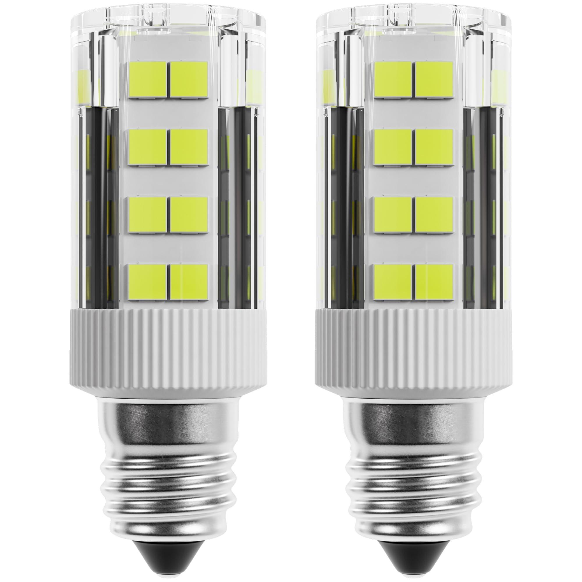 [Lifetime Warranty] WE05X20431 LED Dryer Drum Light Bulb 3.5W 120V E12 Candelabra Base 6000K Daylight for GE Whirlpool Kenmore KitchenAid - Replaces WE4M305 22002263 WP3395618 - Pack of 2 image 0