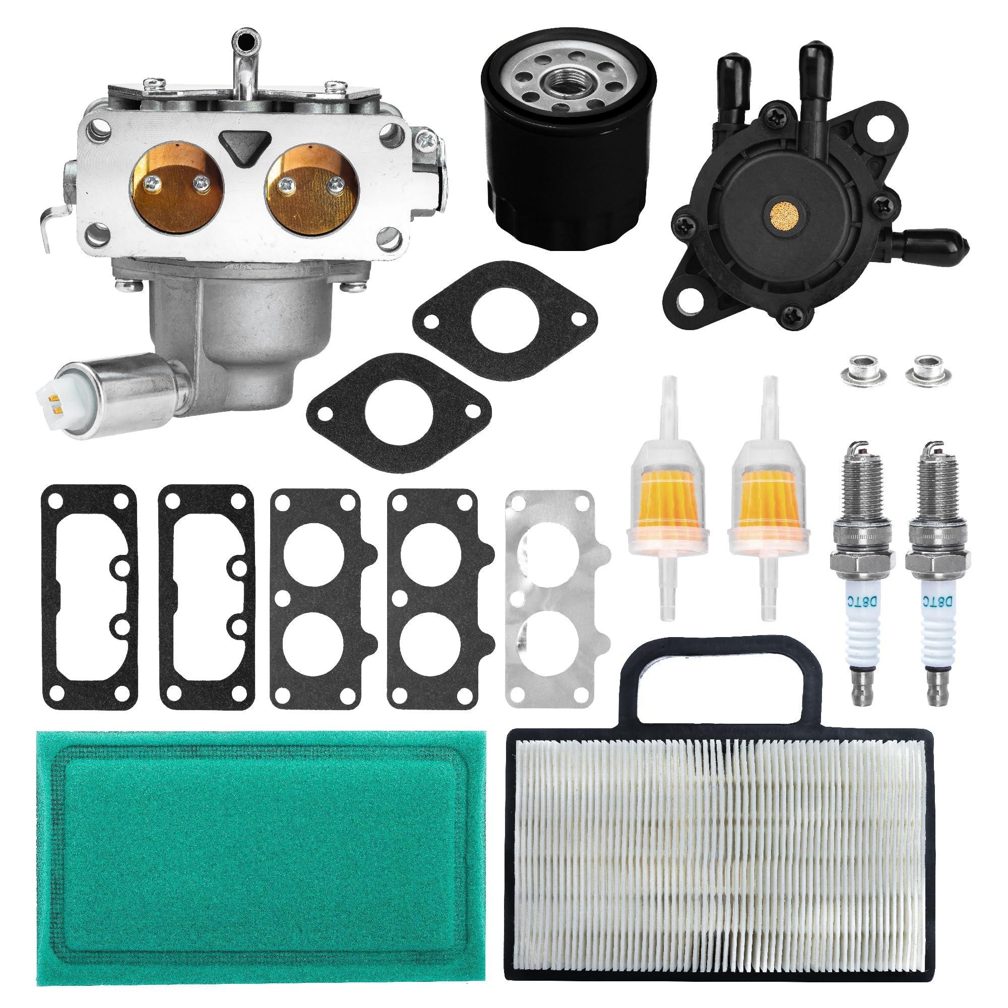 [Lifetime Warranty] 791230 Carburetor Kit - Compatible with B&S 445677 405777 406777 407777 20-25 HP 4 Cycle V-Twin Engine, J-Deere LA120 LA130 LA135 LA140 LA150 LA145 - Replaces 799230 699709 499804 MIA10632 image 0