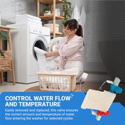 [Lifetime Warranty] W11101906 W11210463 Washer Water Inlet Valve Replacement - Compatible with Whirlpool Amana Maytag Washer - Replaces W10701461 W10883458 W10869803 W11038696 AP6329219 thumbnail 4