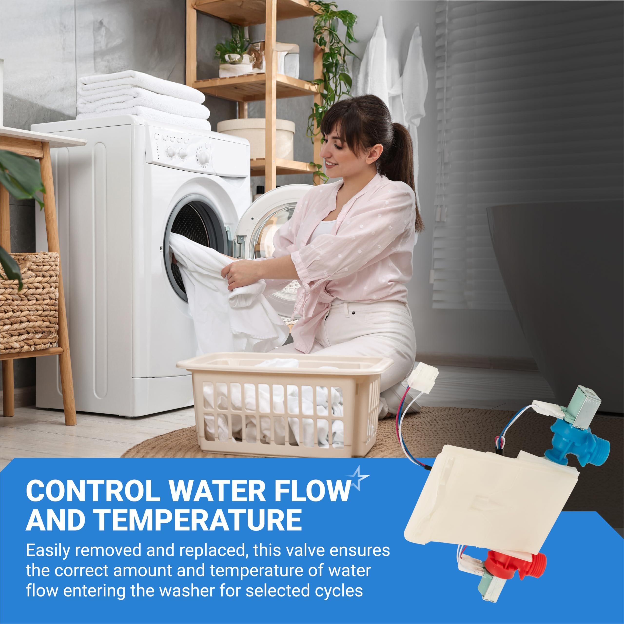 [Lifetime Warranty] W11101906 W11210463 Washer Water Inlet Valve Replacement - Compatible with Whirlpool Amana Maytag Washer - Replaces W10701461 W10883458 W10869803 W11038696 AP6329219 image 4