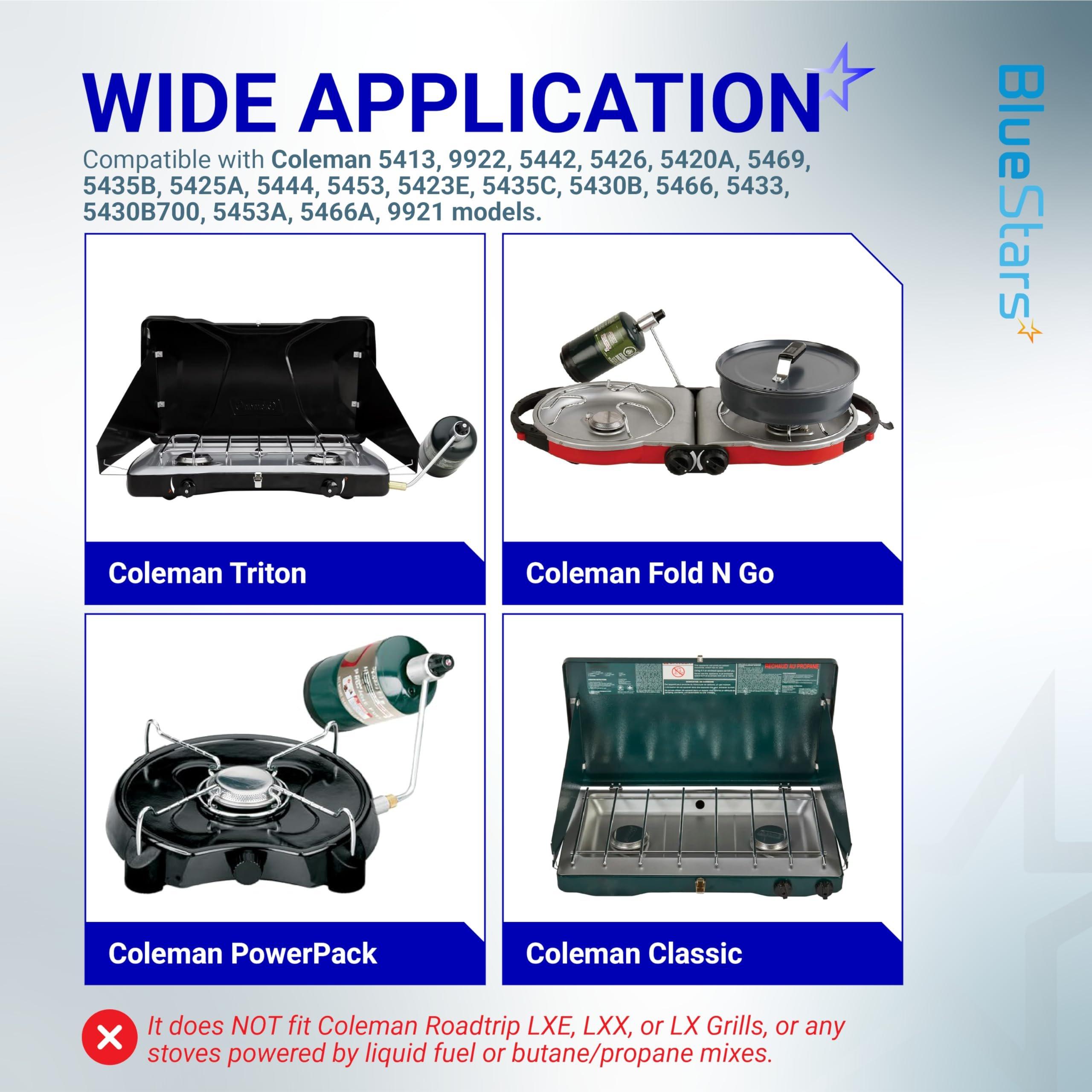 [Lifetime Warranty] 5430 Camping Stove Regulator with 6 FT Propane Adapter Hose - Connect 5lb - 20lb Large Propane Tank for Coleman Stoves & Grills, Fold N Go Stove Accessories (NOT for Roadtrip LXE Grills) image 4