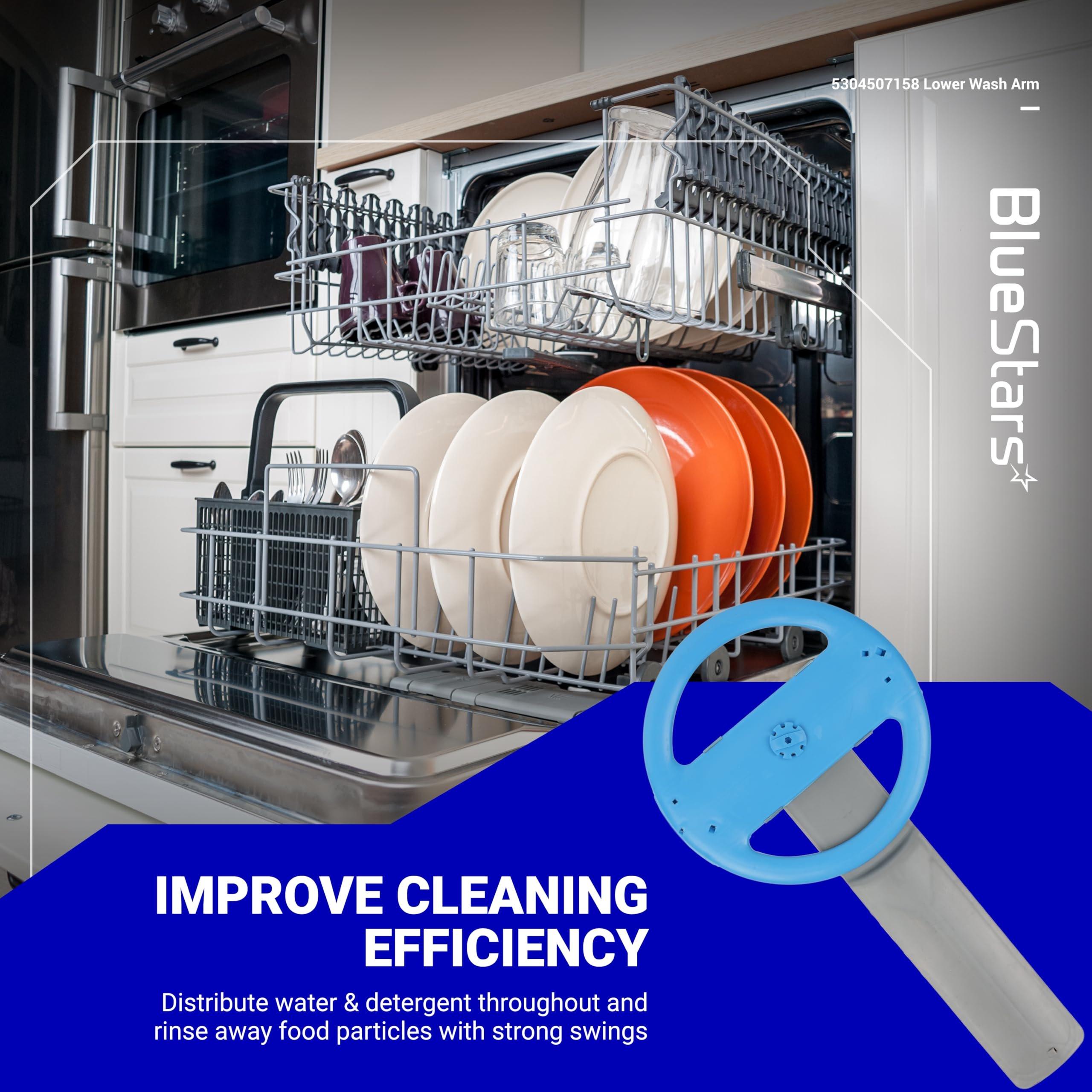 [Lifetime Warranty] 5304507158 Dishwasher Lower Wash Arm Assembly - Compatible with Several Frigidaire Dishwashers - Replaces AP6036393 154821902 5304496935 5304498139 5304507159 image 1