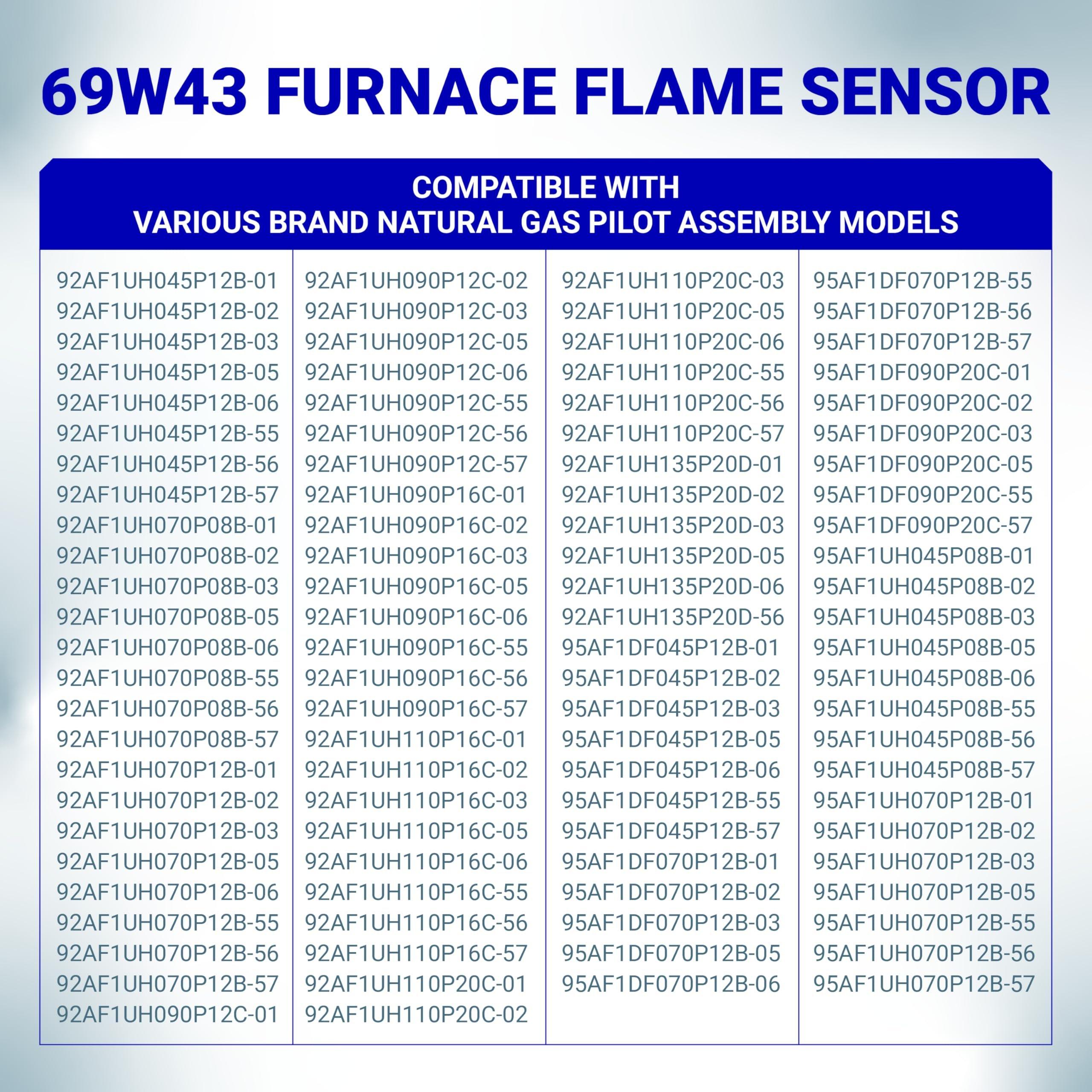 [Lifetime Warranty] 69W43 Furnace Flame Sensor - Pack of 2 image 7