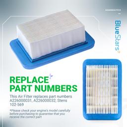 [Lifetime Warranty] PB-580T A226000032 Air Filter - Pack of 10 thumbnail 6