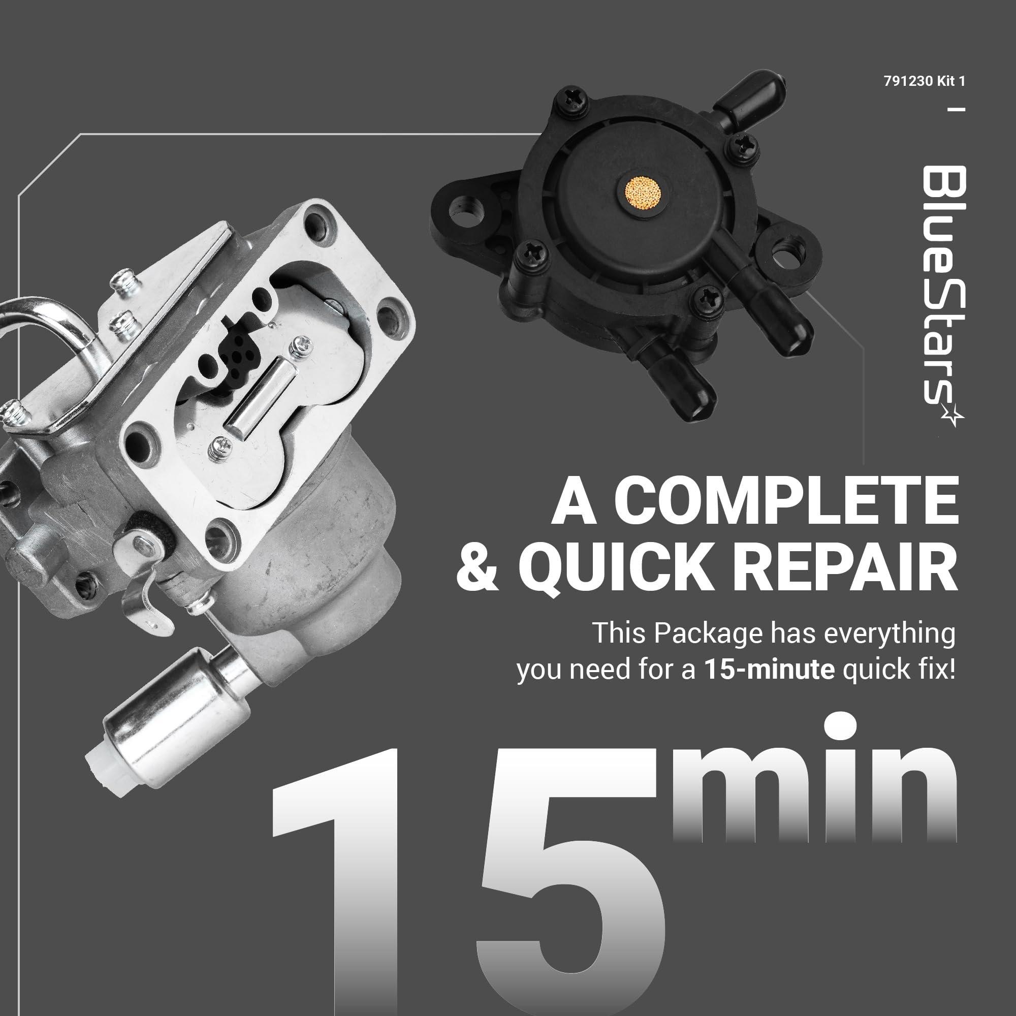 [Lifetime Warranty] 791230 Carburetor Kit - Compatible with B&S 445677 405777 406777 407777 20-25 HP 4 Cycle V-Twin Engine, J-Deere LA120 LA130 LA135 LA140 LA150 LA145 - Replaces 799230 699709 499804 MIA10632 image 5