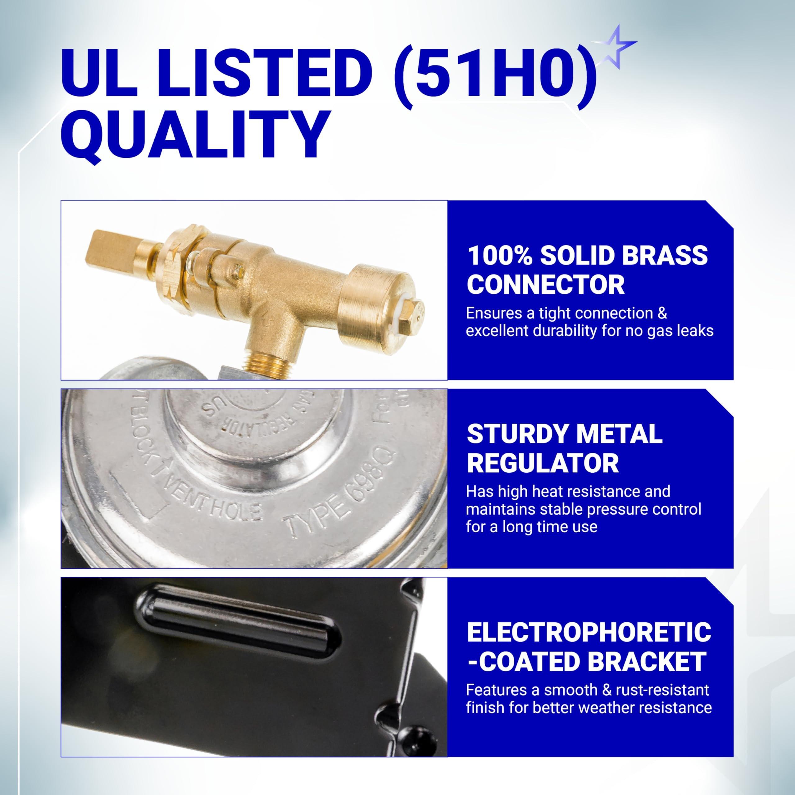 [Lifetime Warranty] [CSA Certified] 64866 Weber Gas Grill Valve Regulator - Fit Q1000 Q1200, Control Valve Regulator for Weber image 4