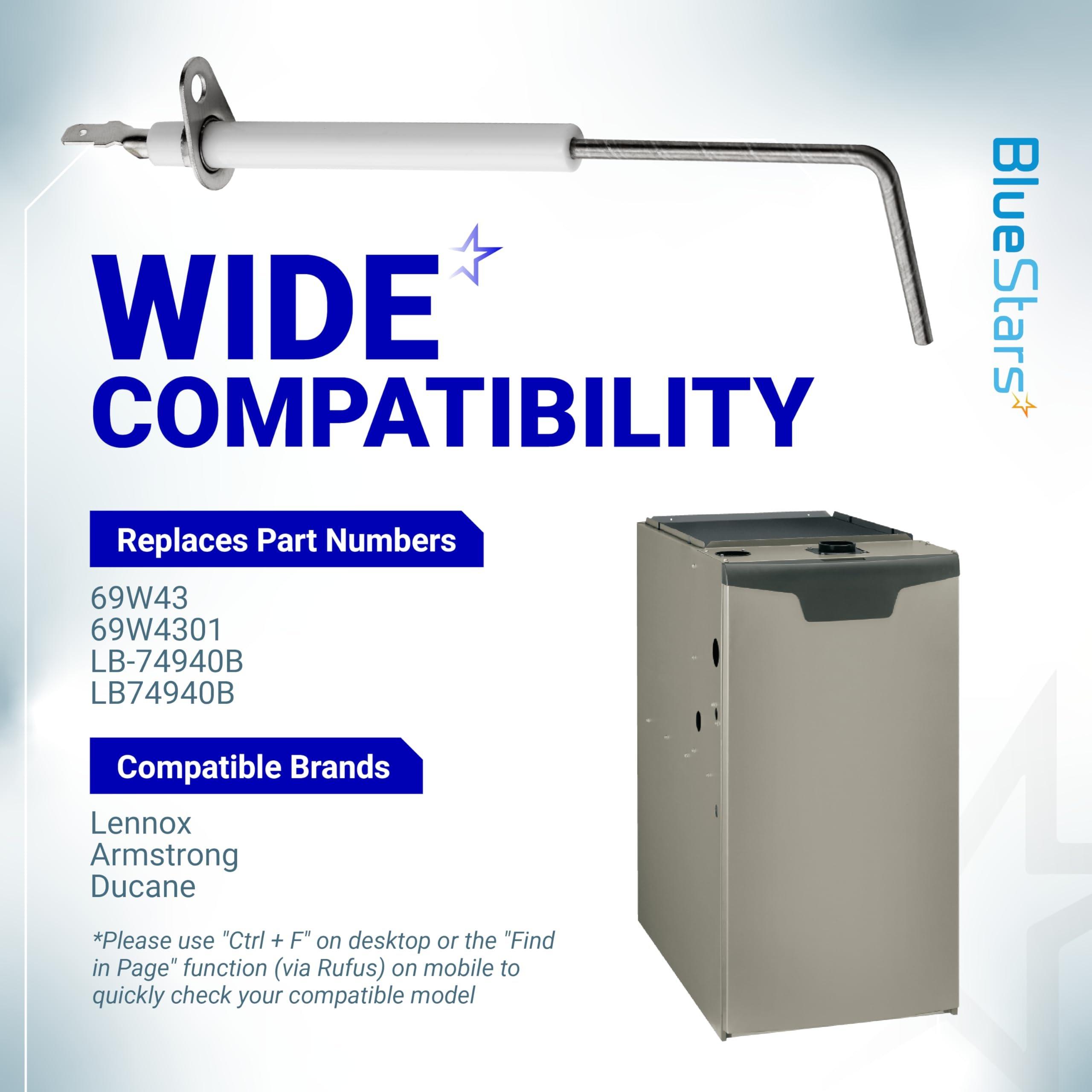 [Lifetime Warranty] 69W43 Furnace Flame Sensor - Pack of 2 image 2