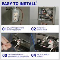 [Lifetime Warranty] 52W29 Furnace Flame Sensor - Pack of 2 thumbnail 7