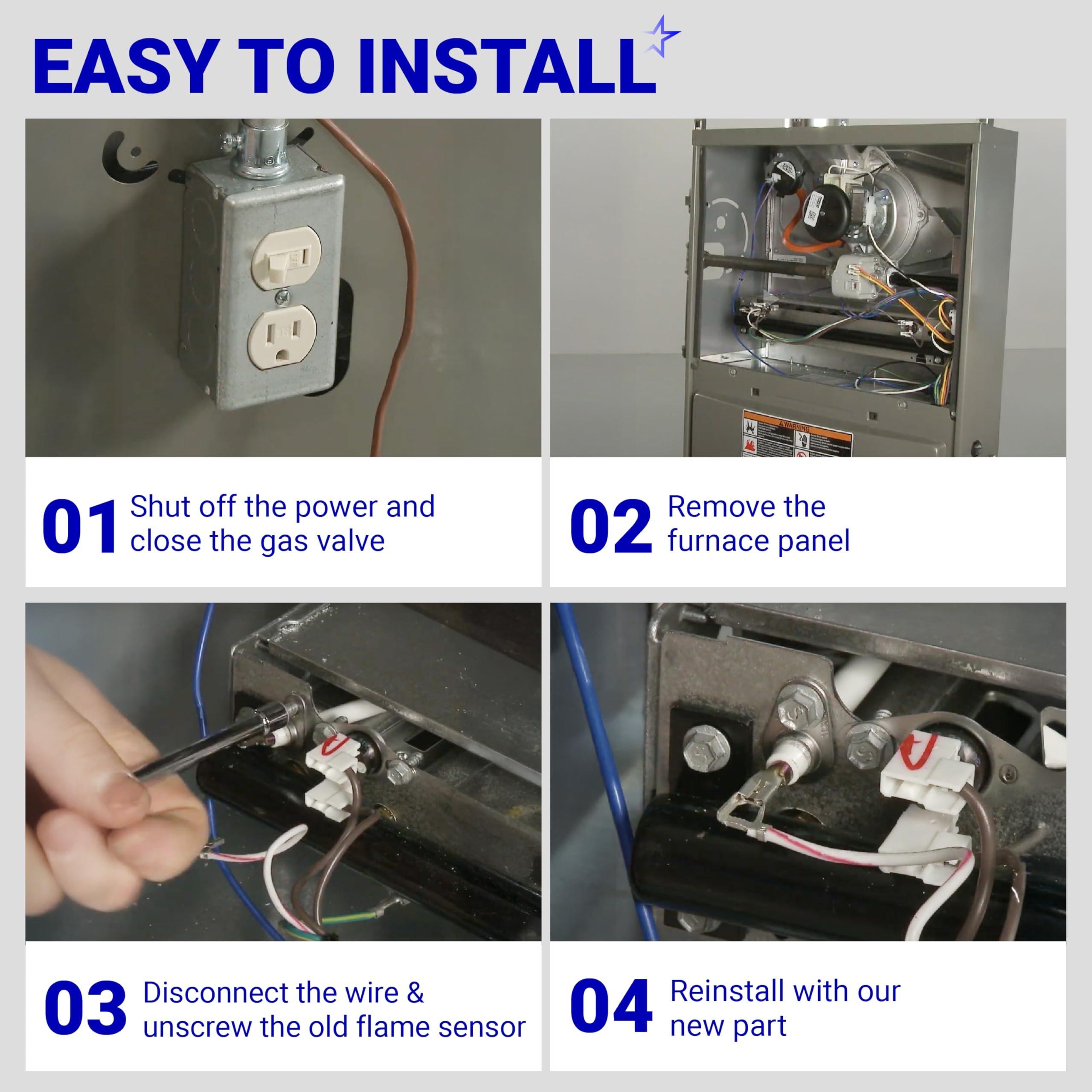 [Lifetime Warranty] 52W29 Furnace Flame Sensor - Pack of 2 image 7