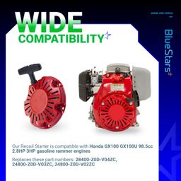 [Lifetime Warranty] Recoil Starter for Honda GX100 GX100U Rammer Engine Motor thumbnail 3