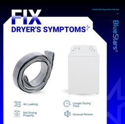 [Lifetime Warranty] W10612022 Dryer Rear Drum Felt Seal Kit for Whirlpool, Maytag, Kenmore, Crosley Dryers - Replaces MEDC215EW, AP5737110, PS8691753, AP3094267, PS334327, W10389561 thumbnail 3