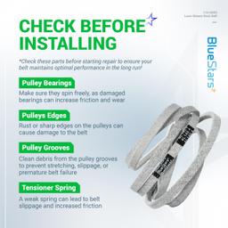 [Lifetime Warranty] 110-6892 Lawn Mower Deck Belt V-Belt thumbnail 8
