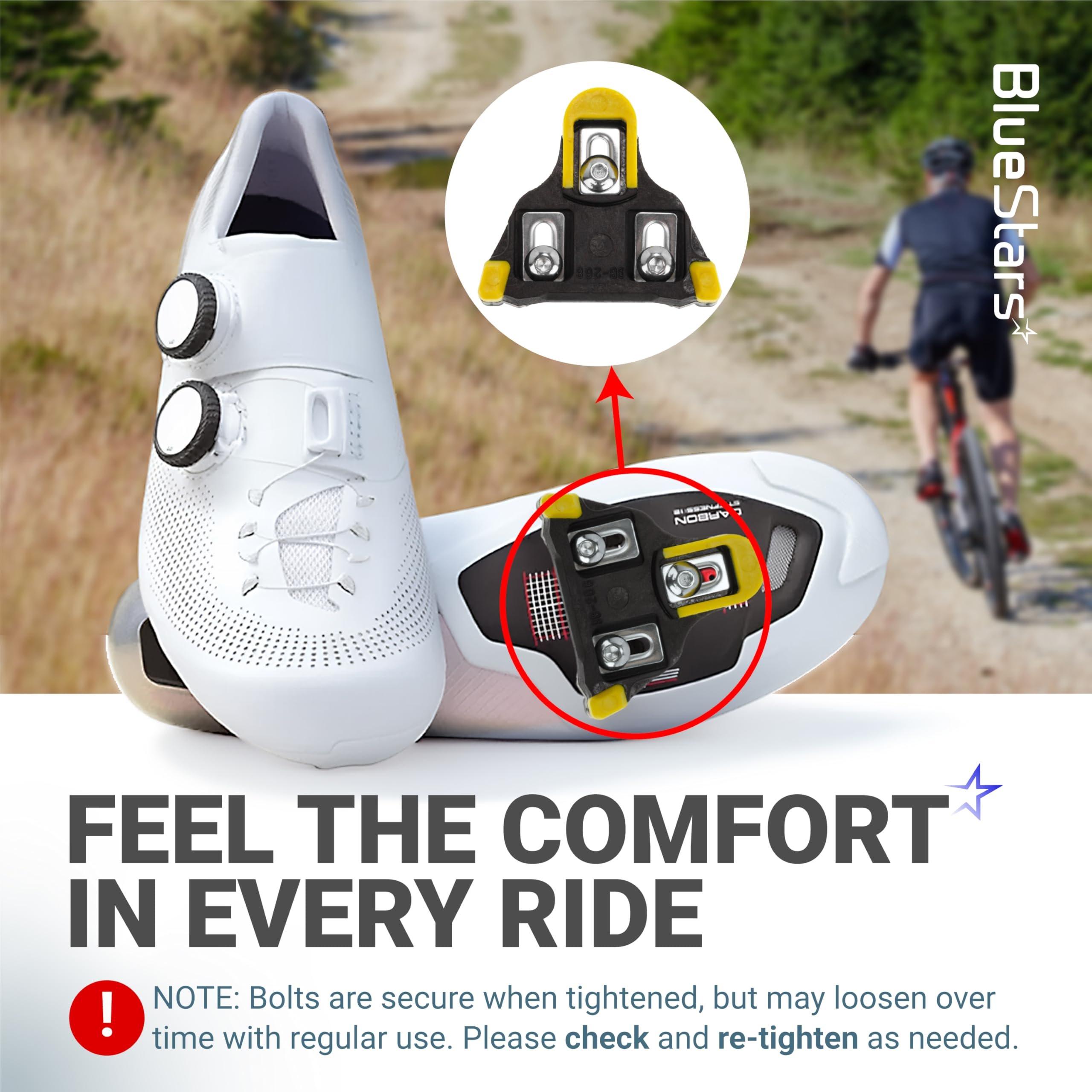 [Lifetime Warranty] Bike Cleats - Compatible with Shimano SPD-SL Pedals - 6-Degree Float Cleat for Cycling Shoes Suitable for Spinning Indoor Cycling Mountain Biking Outdoor Road Cycling - Pack of 2 image 5