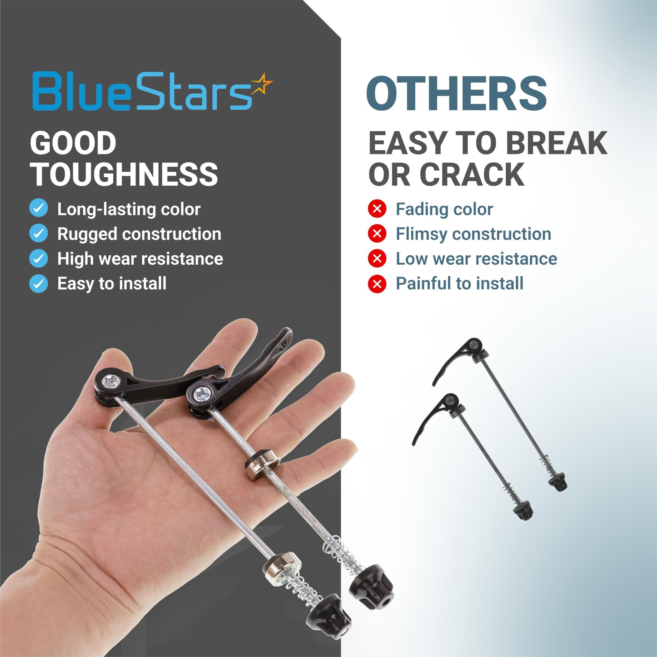 [Lifetime Warranty] Quick Release Skewer Front & Rear Wheel Axle for Mountain Bike, Road Bike, BMX Bicycle, MTB Wheel Hub, Aluminium Alloy Clip Bolt Lever Axle Set (1 Pair) image 7