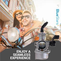 [Lifetime Warranty] PZ22 Carburetor Kit - Compatible with 110cc 125cc SSR CRF50 Predators TaoTao Coolster Apollo RFZ Coleman ATV Dirt Bike - w/ 38mm Air Filter Intake Pipe Fuel Filter Line Gaskets Spark Plug thumbnail 6