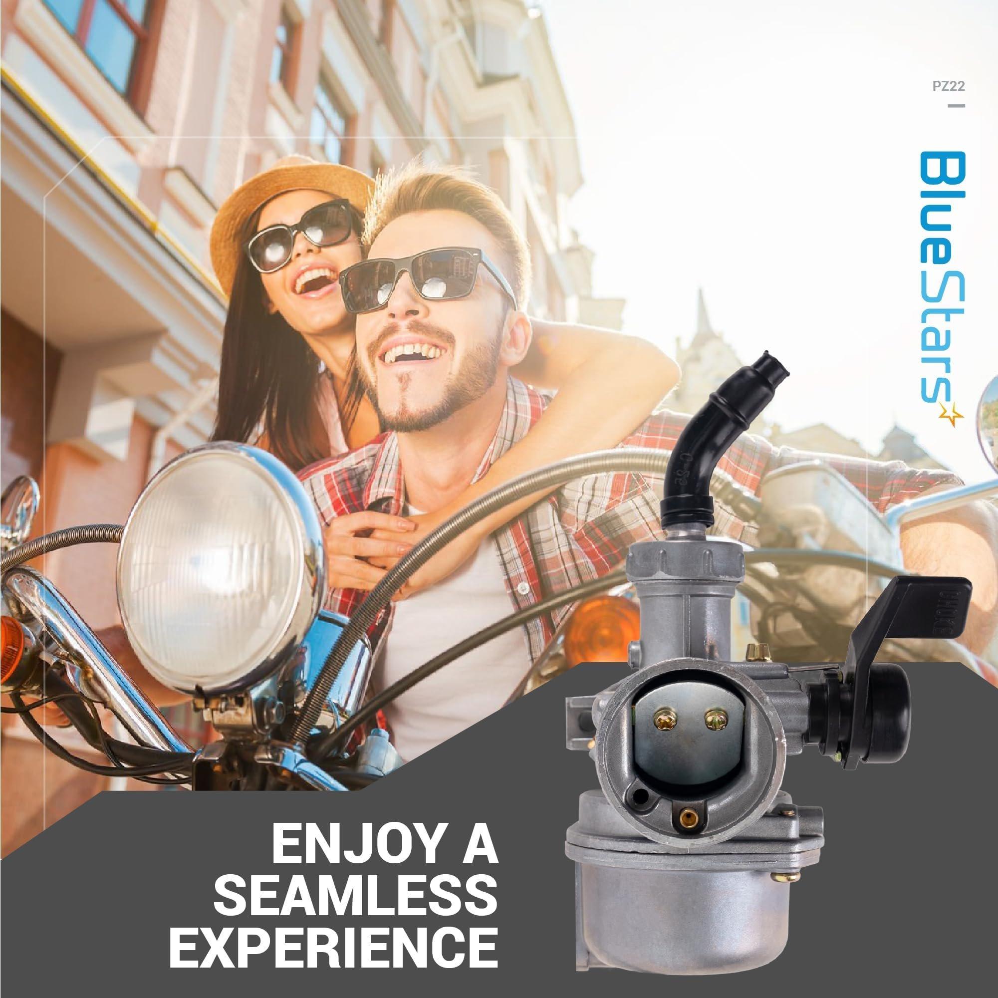 [Lifetime Warranty] PZ22 Carburetor Kit - Compatible with 110cc 125cc SSR CRF50 Predators TaoTao Coolster Apollo RFZ Coleman ATV Dirt Bike - w/ 38mm Air Filter Intake Pipe Fuel Filter Line Gaskets Spark Plug image 6