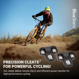 [Lifetime Warranty] Bike Cleats - Compatible with Look KEO Pedals - 0-Degree Float Fixed Cleat for Cycling Shoes Suitable for Spinning Indoor Cycling Mountain Biking Outdoor Road Cycling - Pack of 2 thumbnail 2