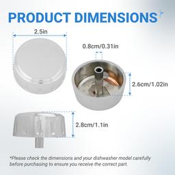 [Lifetime Warranty] WE01X21167 Control Knob - Compatible with GE Dryer & Washer GFW450SSM1WW GFW450SPM1DG GFDS170GH0WW - Replaces PS11725223 AP5986370 4392876 WH11X23474 thumbnail 1