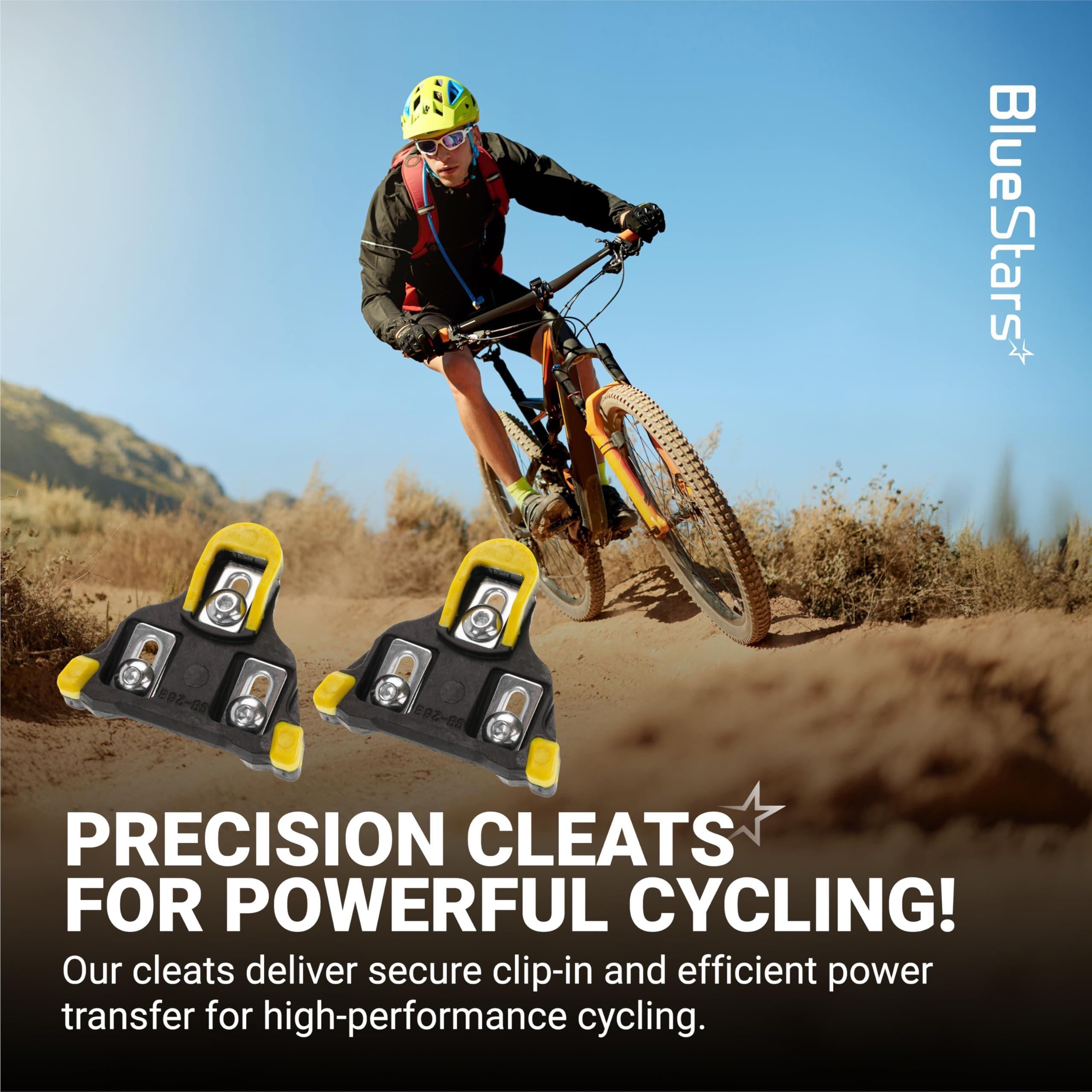 [Lifetime Warranty] Bike Cleats - Compatible with Shimano SPD-SL Pedals - 6-Degree Float Cleat for Cycling Shoes Suitable for Spinning Indoor Cycling Mountain Biking Outdoor Road Cycling - Pack of 2 image 2