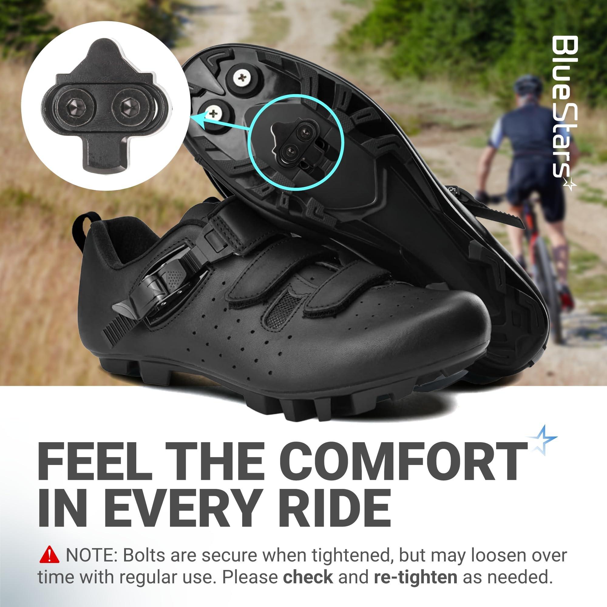 [Lifetime Warranty] Bike Cleats - Compatible with Shimano SPD & Look X-Track Pedals - Cycling Cleat for Cycling Shoes Suitable for Spinning Indoor Cycling Mountain Biking Outdoor Road Cycling - Pack of 2 image 5