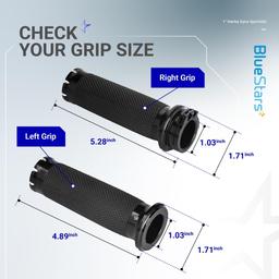 [Lifetime Warranty] 1-Inch Handlebar Hand Grips, Non-Slip and Durable - Compatible with Harley Dyna, Sportster 883 1200, Road Glide, Softail, Street Glide, Tour Glide thumbnail 2