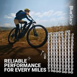 [Lifetime Warranty] 11 Speed Bike Chain 1/2 x 11/128 Inch (116 Links) with Quick Link - Anti-Rust Bicycle Chain - for MTB/Road/Gravel/Cyclocross Bikes - Compatible with Shimano SRAM Campagnolo thumbnail 6