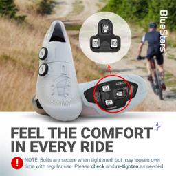 [Lifetime Warranty] Bike Cleats - Compatible with Look KEO Pedals - 0-Degree Float Fixed Cleat for Cycling Shoes Suitable for Spinning Indoor Cycling Mountain Biking Outdoor Road Cycling - Pack of 2 thumbnail 5
