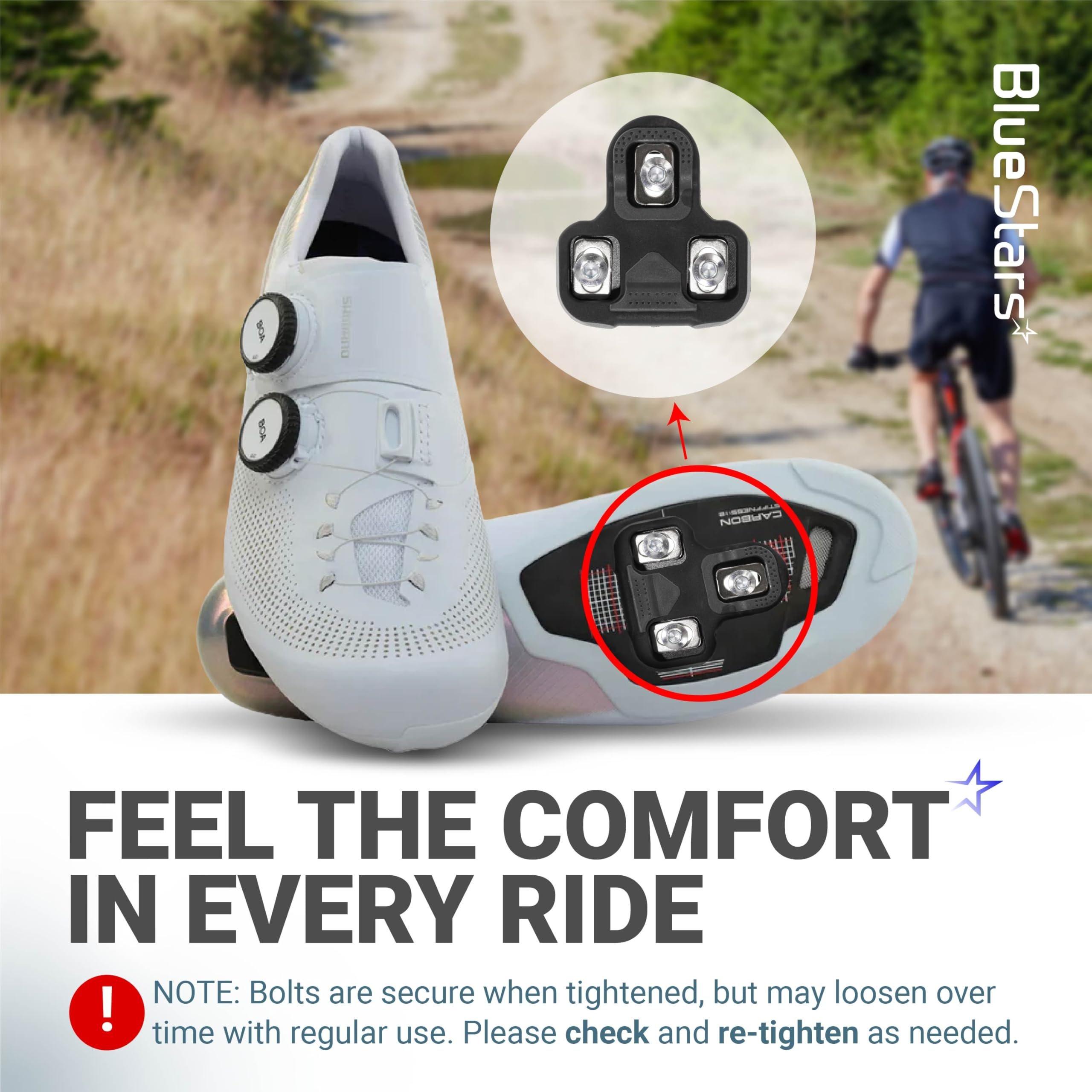 [Lifetime Warranty] Bike Cleats - Compatible with Look KEO Pedals - 0-Degree Float Fixed Cleat for Cycling Shoes Suitable for Spinning Indoor Cycling Mountain Biking Outdoor Road Cycling - Pack of 2 image 5