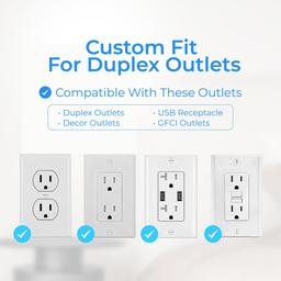 [Lifetime Warranty] Surge Protector Outlet Extender, 6 Outlets & 4 USB Ports with Fast Charging Type C PD 20W, Night Light, 3-Sided Power Strip, Multi Plug Wall Charger thumbnail 5