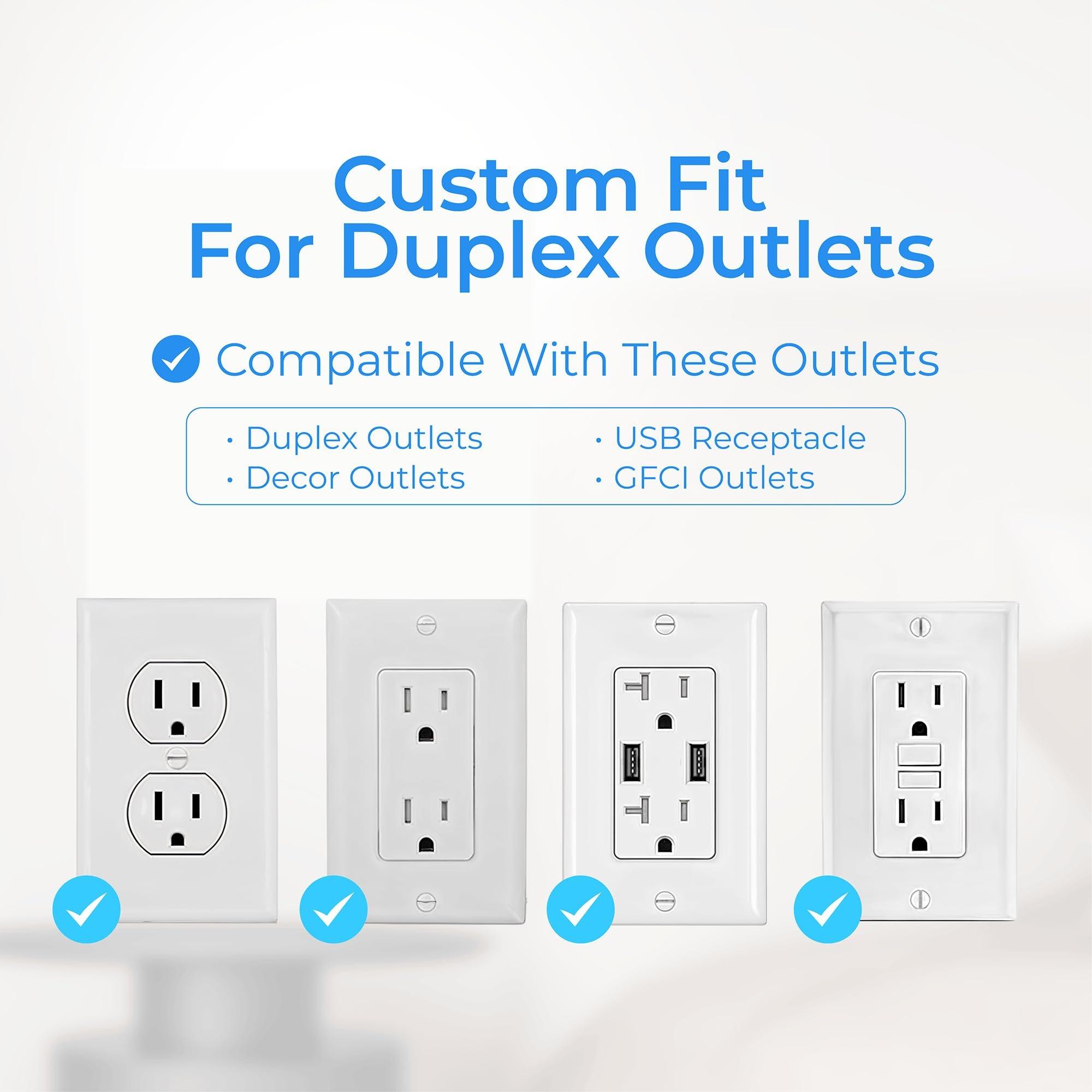[Lifetime Warranty] Surge Protector Outlet Extender, 6 Outlets & 4 USB Ports with Fast Charging Type C PD 20W, Night Light, 3-Sided Power Strip, Multi Plug Wall Charger image 5