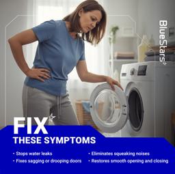 [Lifetime Warranty] W10208415 WPW10208415 Dryer Washer Door Hinge - Compatible for Whirlpool Maytag Kenmore Crosley Front Loader Dryer and Washer Hinges - Replaces 1872427 AP6017115 PS11750410 EA11750410 thumbnail 4