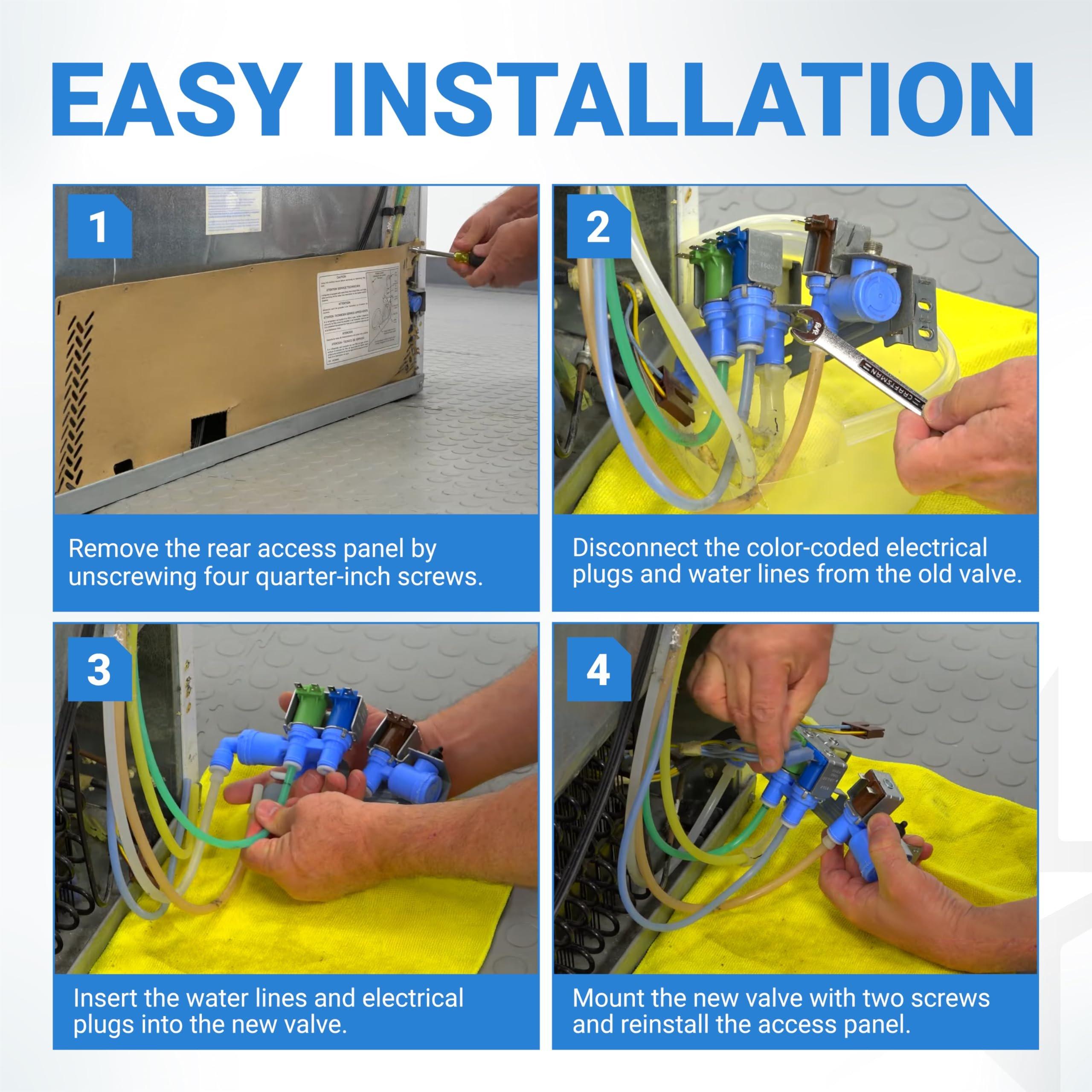 [Lifetime Warranty] 242253002 Refrigerator Water Inlet Valve - Compatible with Frigidaire Electrolux Kenmore Crosley Refrigerators - Replaces 242102201 2689640 AP5669874 PS7321353 EAP7321353 image 5