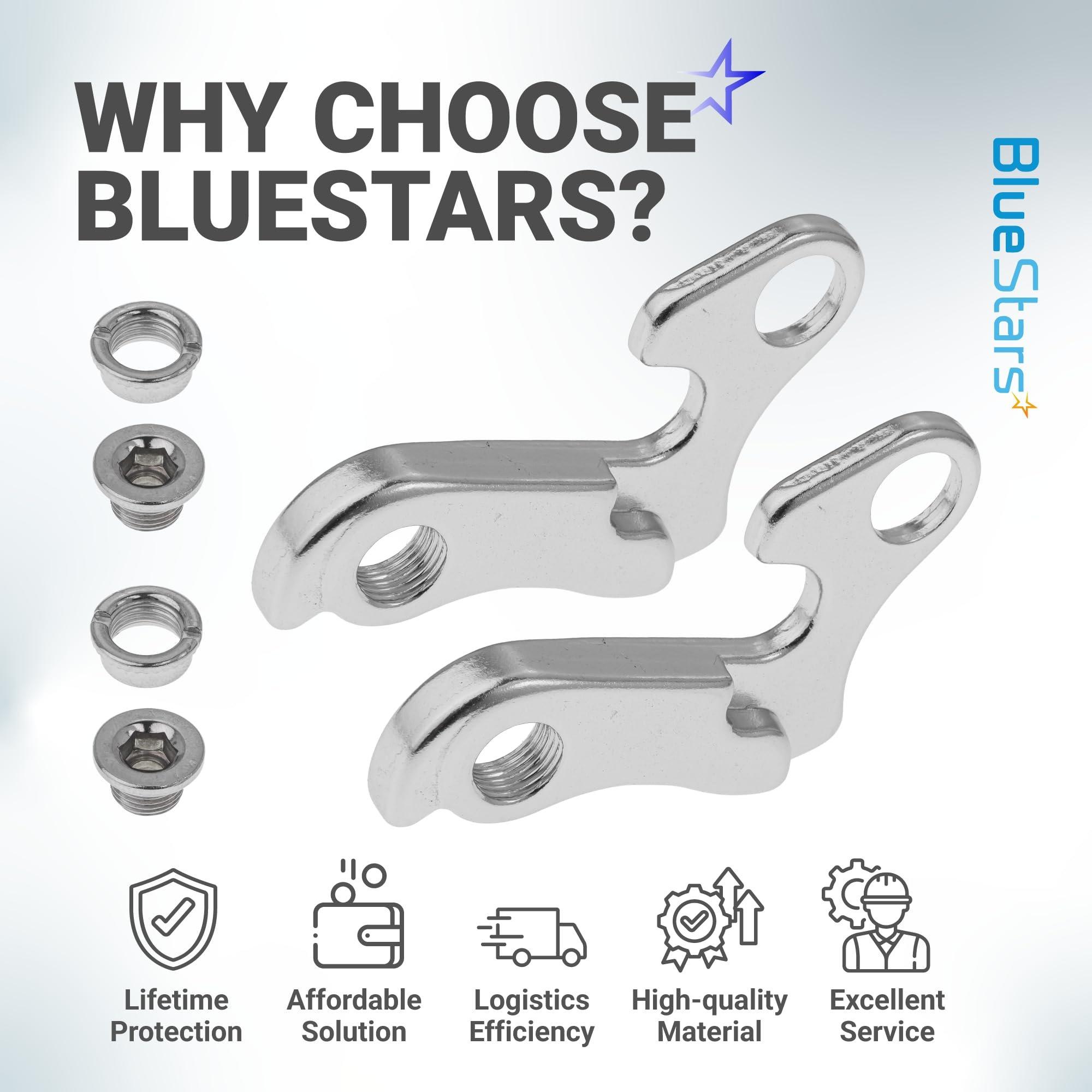 [Lifetime Warranty] Bicycle Bike Derailleur Hanger Derailleur Bracket Bike Tail Hook Frame Gear Tail Hook Aluminium Alloy Mountain Rear - for Cyclocross, Mountain, Road Racing Bike - Pack of 2 image 8