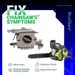 [Lifetime Warranty] 1950 2050 2150 Carburetor Kit - Compatible with Poulan 1900 2055 2175 2350 2450 2550 262 Wild Thing 545081885 530069703 C1Q-W8 C1Q-W14 WT-891 WT-324 Air Filter Fuel Line Spark Plug thumbnail 5