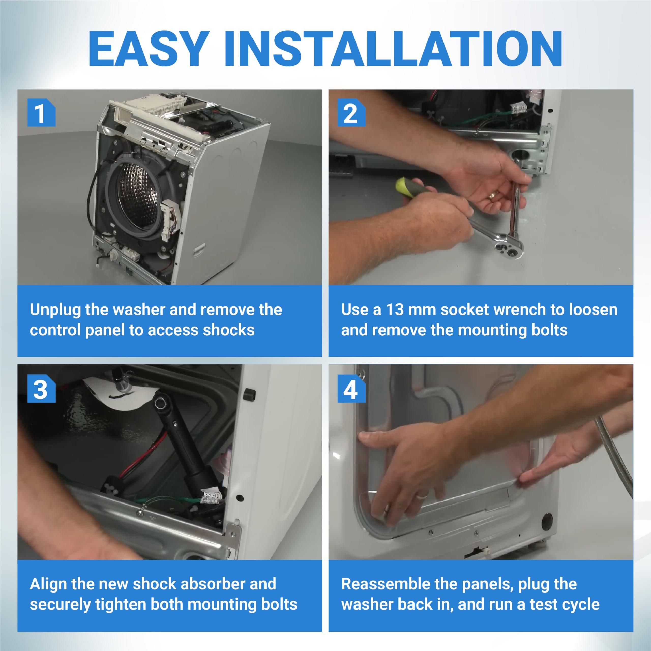 [Lifetime Warranty] DC66-00470A & DC66-00470B Washer Shock Absorber Replacement - Compatible with Samsung Washing Machines - Replaces AP4206426 2020946 DC66-00650C DC66-00650D PS4212219 - Pack of 4 image 6