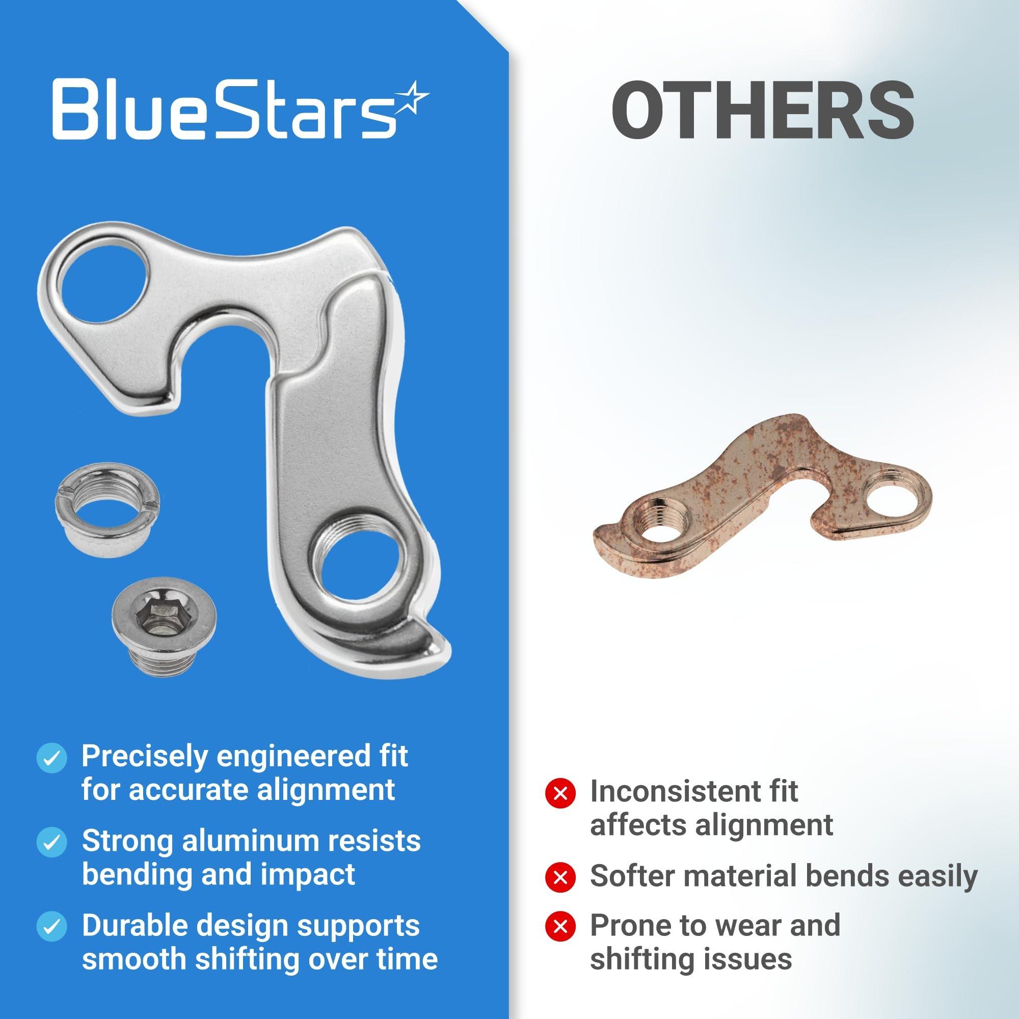 [Lifetime Warranty] Bicycle Bike Derailleur Hanger Derailleur Bracket Bike Tail Hook Frame Gear Tail Hook Aluminium Alloy Mountain Rear - for Cyclocross, Mountain, Road Racing Bike - Pack of 2 image 7