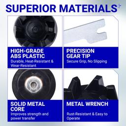 [Lifetime Warranty] 9704230 Blender Drive Coupler with Spanner Kit - Compatible with KitchenAid KSB5WH, KSB5, KSB3 - Replaces WP9704230VP WP9704230 AP6013694 thumbnail 3