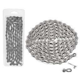[Lifetime Warranty] 11 Speed Bike Chain 1/2 x 11/128 Inch (116 Links) with Quick Link - Anti-Rust Bicycle Chain - for MTB/Road/Gravel/Cyclocross Bikes - Compatible with Shimano SRAM Campagnolo thumbnail 0